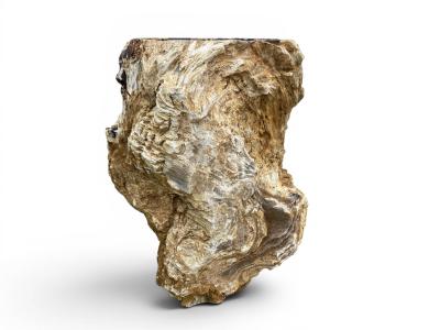 MAJESTIC PEDESTAL SINK IN PETRIFIED WOOD MALAWI