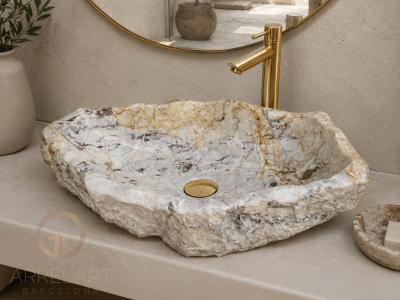 LAVABO DA APPOGGIO IN PIETRA NATURALE GRECO