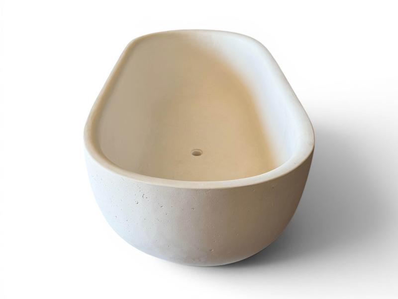 SCULPTURAL BATHTUB WHITE MARATEA