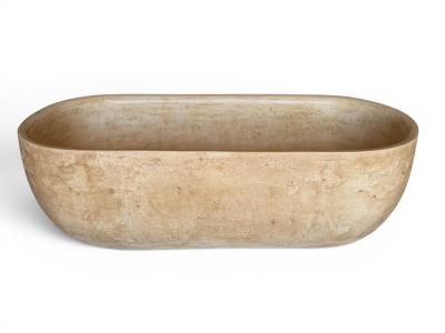 BADEWANNE IN SANDMINERALFARBE TOULON