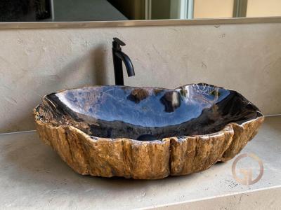 LAVABO D’AUTOR DE FUSTA PETRIFICADA RIBEIRA