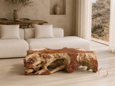 RUSTIKALER COUCHTISCH AUS HOLZ SANDRINE