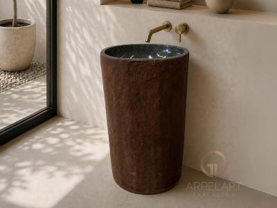 LAVABO TOTEM IN PIETRA NATURALE YVES