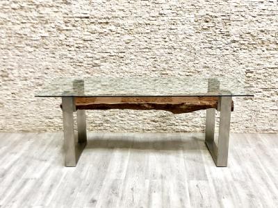 CARVED WOODEN DINING TABLE