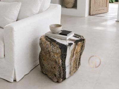 ONYX STONE SIDE TABLE BELMONT