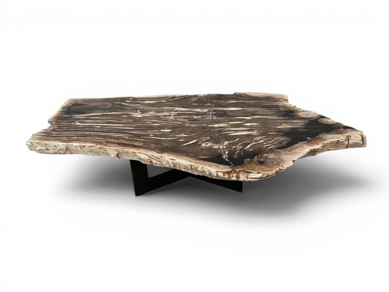 TABLE BASSE ALLONGEE EN BOIS PETRIFIE PADOUE