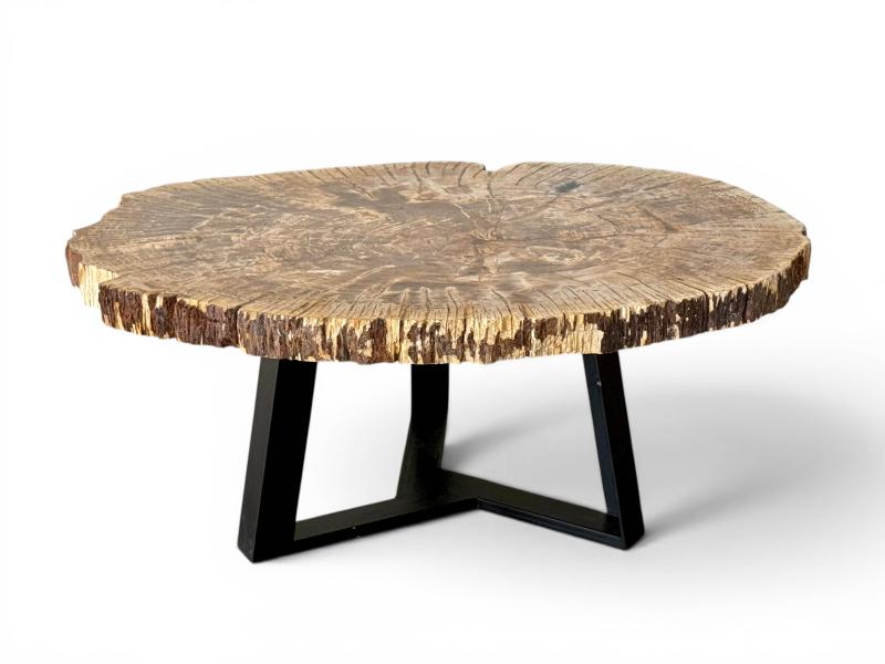 MESA AMBAR DE MADERA PETRIFICADA SIRACUSA