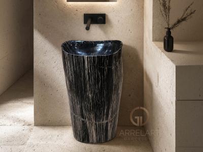 LAVABO STATEMENT EN FUSTA PETRIFICADA VALENZA
