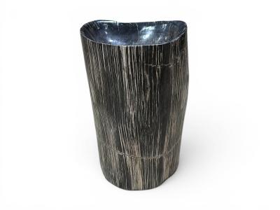 STATEMENT WASCHBECKEN AUS VERSTEINERTEM HOLZ VALENZA
