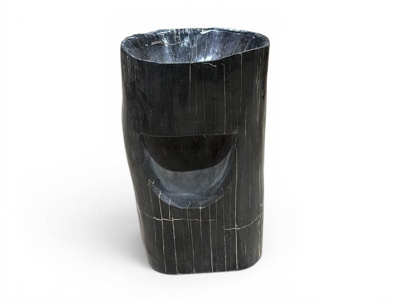 LAVABO STATEMENT IN LEGNO PIETRIFICATO VALENZA