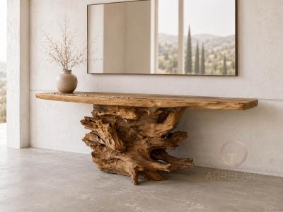 MOBILE CONSOLE IN LEGNO TROPICALE BRUXELLES