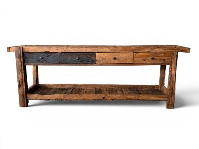 MUEBLE DE BAÑO DE TECA ANTIGUA POL