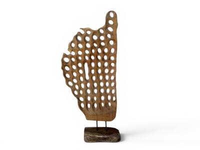 ESCULTURA ABSTRACTA DE TECA PUGLIA