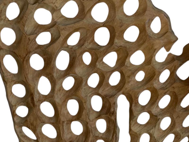 ABSTRACT SCULPTURE IN TEAK PUGLIA