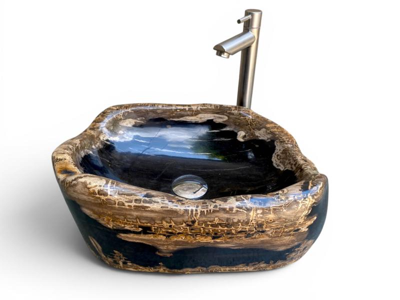 VASQUE DE BAIN EN BOIS FOSSILISE TOULOUSE
