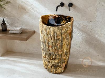 LAVABO A COLONNA RUSTICO BRUNO