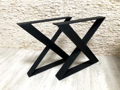 Patas de Mesa de Hierro y Madera para Comedor - Arrelart