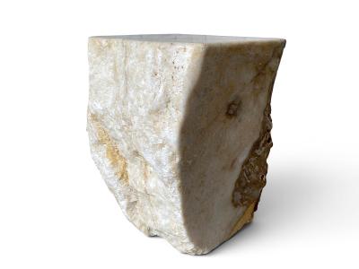 TABURETE DE ONIX NATURAL MACIZO IVORY
