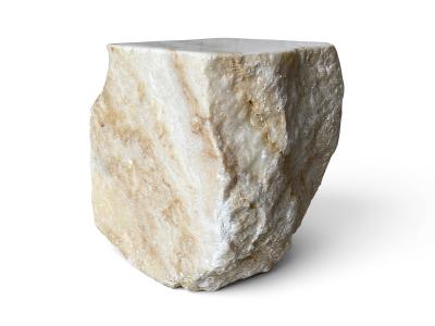 SOLID NATURAL ONYX STOOL IVORY