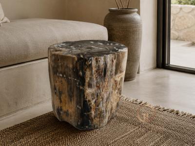 TAVOLINO IN LEGNO FOSSILIZZATO CROWN