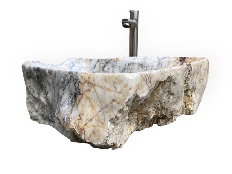 LAVABO BLANCO DE MARMOL KENIA