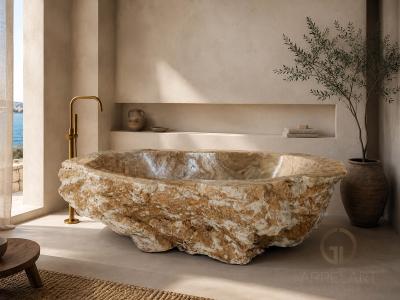 ORGANIC BATHTUB IN NATURAL STONE SELENE
