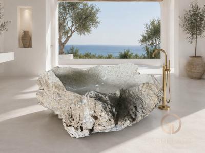 BAÑERA EXQUISITA DE MARMOL SOLIDO CAGLIARI