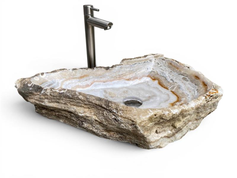 LAVABO DE PEDRA D ONIX DO MAR