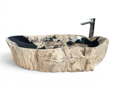 LAVABO DE MADERA NATURAL PETRIFICADA GOLD COAST