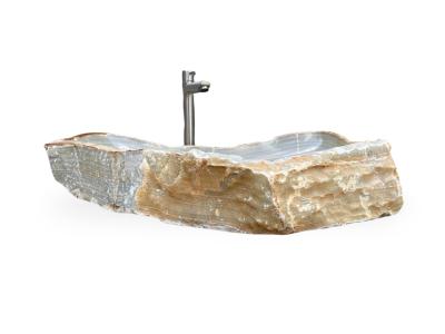 PEARL GREY SINK IN NATURAL STONE FORMENTOR