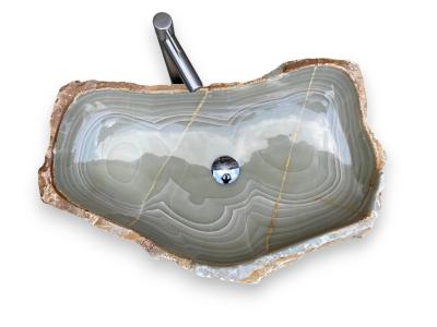 LAVABO GRIGIO PERLA IN PIETRA NATURALE FORMENTOR