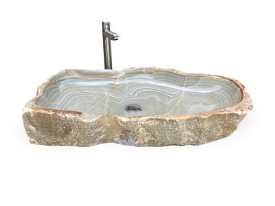 LAVABO GRIS PERLA DE PEDRA NATURAL FORMENTOR