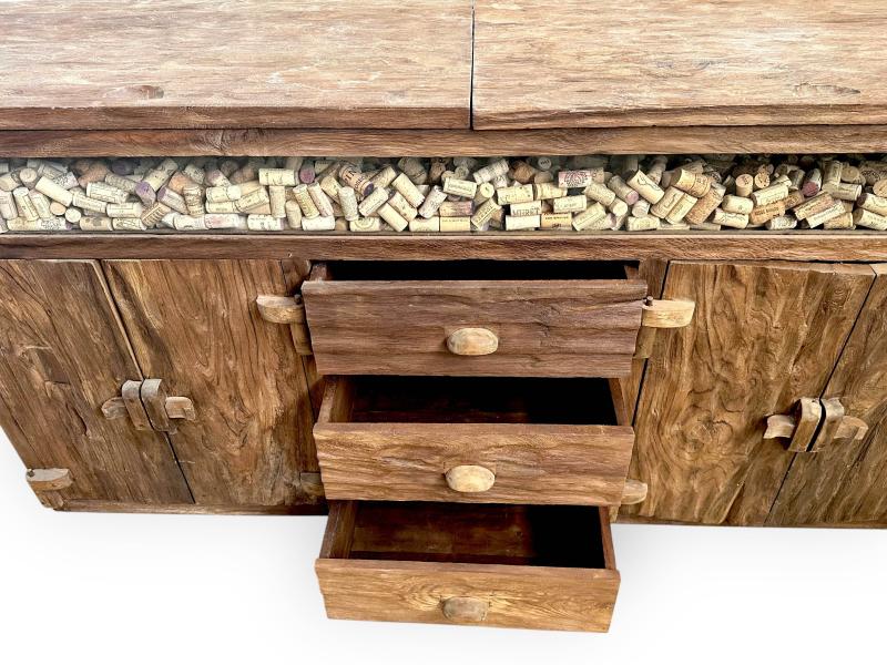 MADIA RUSTICA IN LEGNO DI TEAK CASSIS