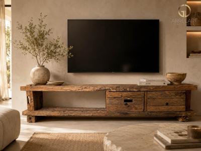 Moble TV Rustic de Fusta Drake