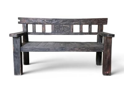 BANQUETA DE MADERA GREGO