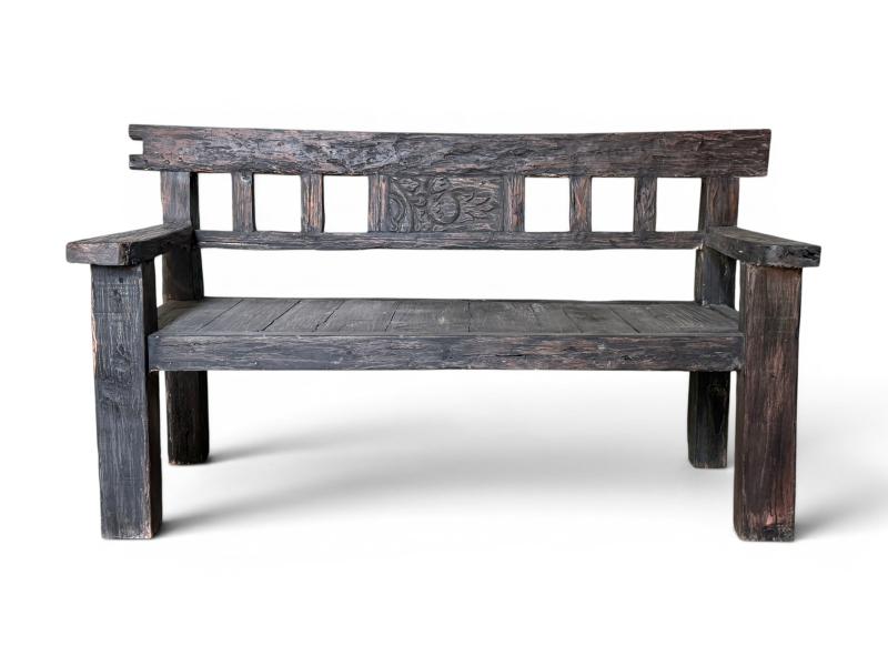 BANQUETA DE MADERA GREGO