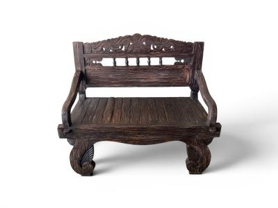 EXCLUSIVA BANQUETA CLASICA DE MADERA DE TECA GROGU