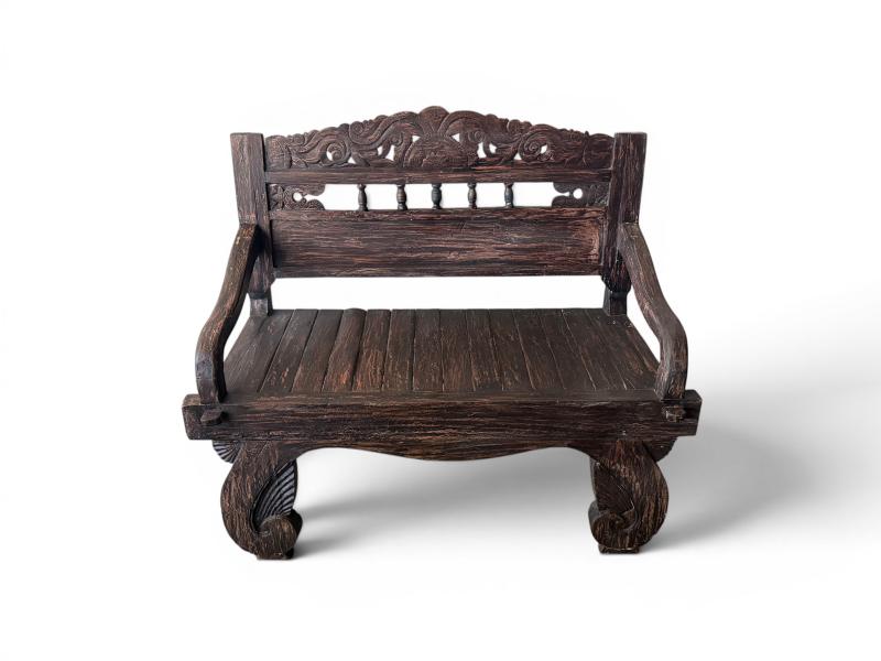 EXCLUSIVE CLASSIC TEAK WOOD BENCH GROGU