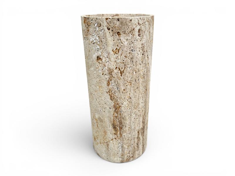 BRUNELLO ROUND STONE PEDESTAL SINK