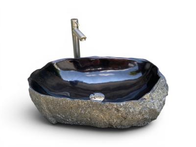 WASCHBECKEN AUS LAVASTEIN