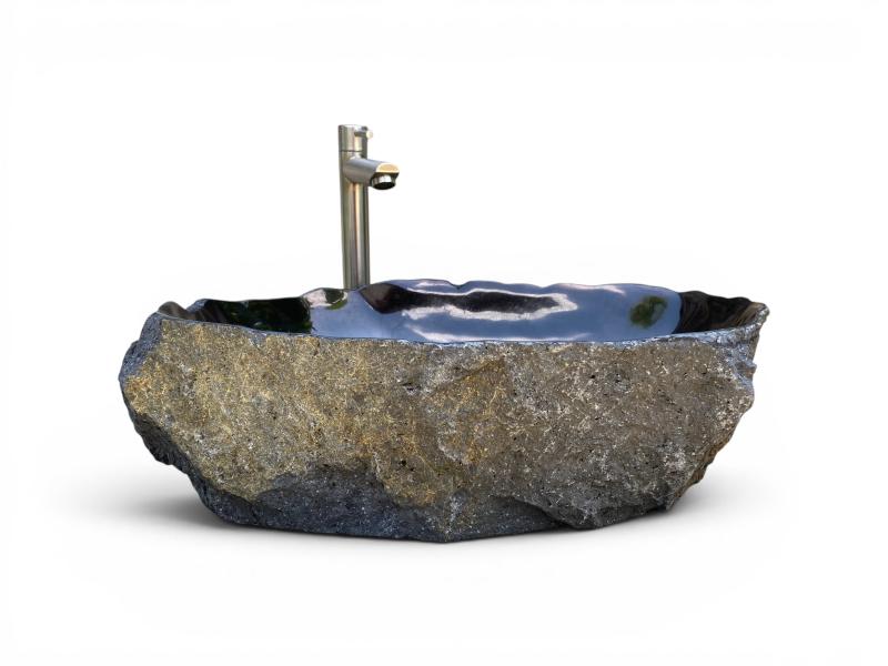 EXKLUSIVES WASCHBECKEN AUS LAVASTEIN SHIVA