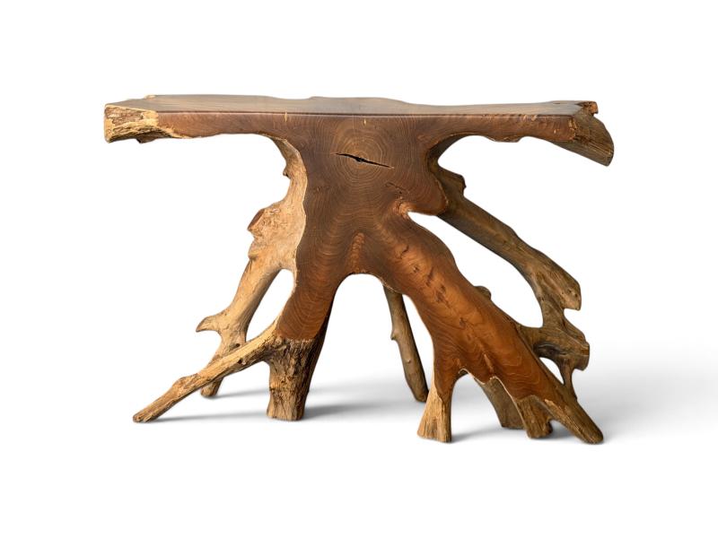 CONSOLE EXCLUSIVE EN BOIS TROPICAL