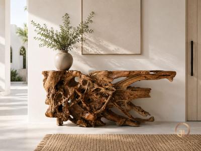CONSOLLE ORGANICA IN LEGNO NATURALE CALABRIA