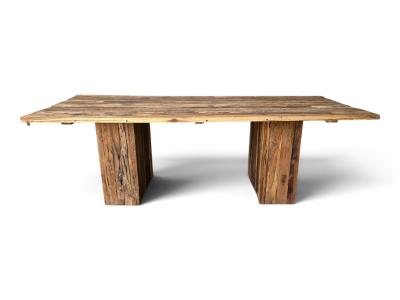 TAULA DE MENJADOR RECTANGULAR DE FUSTA
