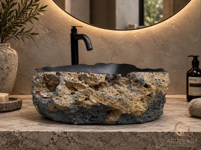 LAVABO SALVATGE DE PEDRA DE LAVA GEAR