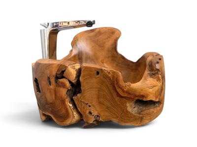 LAVABO DEFORMADO DE MADERA