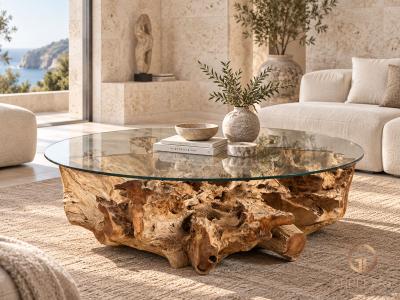 COFFEE TABLE HANDCRAFTED IN TEAK LUNEL