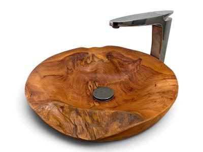 COMPRAR LAVABO PULIDO DE MADERA DE TECA WHITE