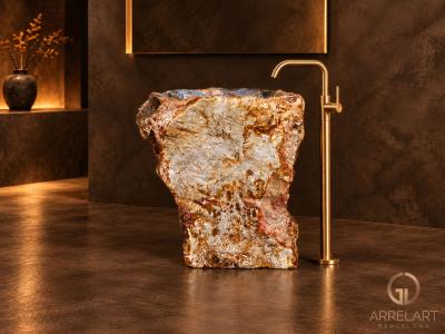 LAVABO IN BLOCCO MASSICCIO DI PIETRA NEUBAU