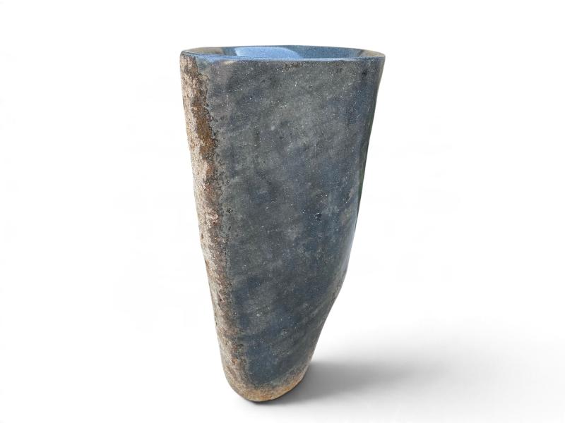 POLISHED STONE PEDESTAL SINK